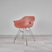 Kunststoffstuhl Stuhl mit Chromgestell Skandinavisch Büro Esszimmer CATHÉRINE