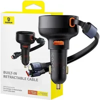 Baseus Car Charger Enjoyment USB with USB-C cable and