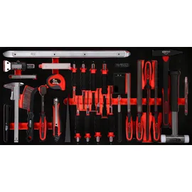 KS Tools Hammer- / Meißel- / und Messwerkzeug-Satz in Schaumstoffeinlage, 36-tlg