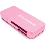 Transcend Multifunktionskartenleser mit SD- und microSD-Steckplatz sowie USB-Anschluss USB 3.1 Gen 1, Rosa - TS-RDF5R
