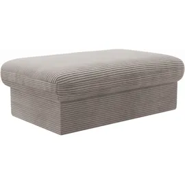 sit&more Polsterhocker SIT & MORE "Moreno, B: 90 cm", grau (taupe), B:90cm H:43cm T:60cm, 100% Polyester, Hocker, Polsterhocker, mit Stauraum, individuell kombinierbar