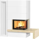 Studio-Serie 12/57.10.0B 8 kW - Crema Marfil - Radiante 550/20/45-66.44H-ECOplus - mit Regal und Bank - rechts offen