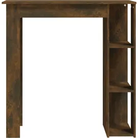 vidaXL Bartisch mit Regal 102 x 50 x 103,5 cm Braun