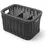 HENDI Besteckkorb mit 4 Fächern 26 x 18 x 14 cm schwarz