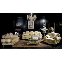 JVmoebel Sofa, Klassische Sofagarnitur 2+1 Barock Rokoko Antik Stil Sofa Couch beige
