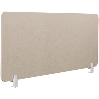 Beliani Schreibtischtrennwand Beige SPLIT