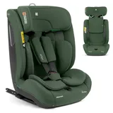 KikkaBoo i-Size i-"FLIT, Kindersitz 9-36 kg ISOFIX, Autokindersitz 76-150 cm, Gruppe 1/2/3, 15 Monate bis 12 Jahre, SPS Seitenschutz, Top Tether, Verstellbare Kopfstütze, Armeegrün