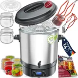 Kesser Einkochautomat 2000W 27L LCD-Display Glühweintopf Heißgetränkeautomat - Hellgrau