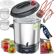 Kesser Einkochautomat 2000W 27L LCD-Display Glühweintopf Heißgetränkeautomat - Hellgrau