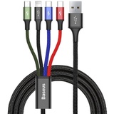 Baseus 4in1 2xUSB-C / Lightning / Micro 3.5A 1.2m schwarz