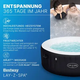 BESTWAY Lay-Z-Spa Miami AirJet 180 x 66 cm Schwarz