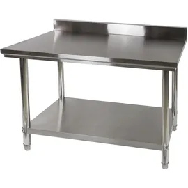 DEMA - Edelstahl Arbeitstisch 120x60x96/97,5 Cm Gastrotisch Küchentisch Küche Outdoor