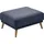 Atlantic Home Collection Hocker Elvis Kunststoff 86 x 43 cm Grau