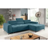 99rooms Volter Mini Ecksofa Velours Jasmine Türkis Rechts