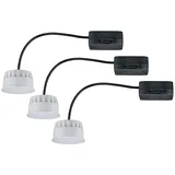Paulmann Einbauleuchte 3er Set rund 50mm 3x6W 2700K Satin