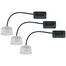 Paulmann Einbauleuchte 3er Set rund 50mm 3x6W 2700K Satin