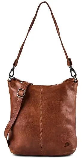 Greenburry Torro Lavado Schultertasche Leder 32 cm  braun