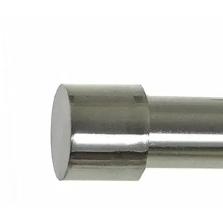BASIT Endstück f. 19mm Gardinenstangen Edelstahl Look Kappe Kristall - Designs wählbar, Modell:E61