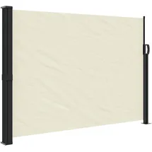 furnicato Seitenmarkise 140 x 500 cm Creme Polyester
