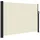 furnicato Seitenmarkise 140 x 500 cm Creme Polyester