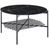 SalesFever Coffeetable Schwarz Metall 84 x 43 cm