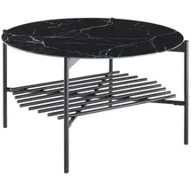 SalesFever Coffeetable Schwarz Metall 84 x 43 cm