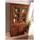 Massivmoebel24 Vitrine Akazie 95 x 50 x 195 cm Braun