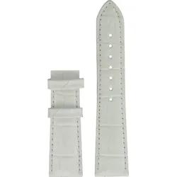 Certina - Leder Lederarmband ohne Schließe 19mm/16mm C610019960 - alligator-prägung,rind,weiß