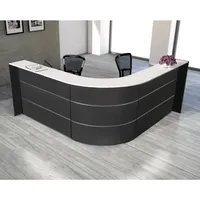 Kerkmann Empfangstheke BARI L-Form, anthrazit, weiß 235,0 x 235,0 x 112,0 cm