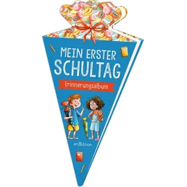 arsEdition Mein erster Schultag – Erinnerungsalbum in Schultüten-Form