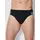 SCHIESSER Herren Slips im Pack - Rio Slip 95/5, Vorteilspack, Cotton Stretch, Seitenstreifen Schwarz S