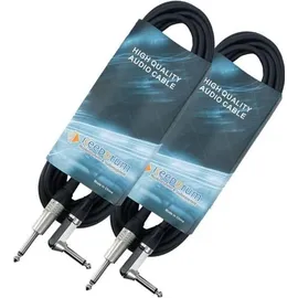 FLUID AUDIO Boxenstative DS5 1 Paar mit zwei Kabel - Schwarz