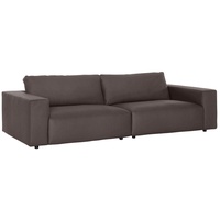 GALLERY M branded by Musterring Big-Sofa »LUCIA«, in vielen Qualitäten und 4 unterschiedlichen Nähten, 3-Sitzer braun