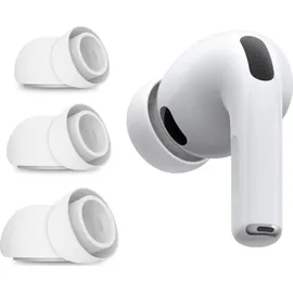 Tech Protect Ohrhörer-Ohrstöpsel, Tech-Protect Ear Tips 3er-Pack für AirPods Pro 3, Weiß