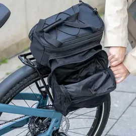 XLC Gepäckträgertasche 5:1 schwarz/anthrazit