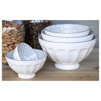Chic Antique Arés Schüssel 5er-Set, H9/D15,5 cm, franz. grau