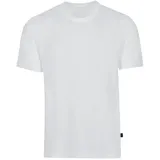 TRIGEMA T-Shirt TRIGEMA "TRIGEMA T-Shirt aus 100% Baumwolle", Herren, Gr. L, weiß, 100% Baumwolle, Basic, Shirts T-Shirt