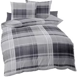 KAEPPEL Tonight Plaid Grau 135 x 200 cm + 80 x 80 cm