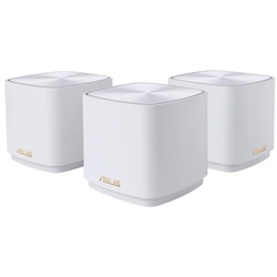 Asus ZenWiFi AX Mini (XD4) AX1800 3er Pack Weiß WLAN-Router, WLAN Router, WiFi, 3er Set weiß