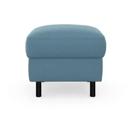 sit&more Stauraumhocker SIT & MORE "Sinatra", blau (hellblau), B:58cm H:48cm T:58cm, 90% Polyester, 10% Polyamid, Hocker, Sitzfläche ist abnehmbar, mattschwarze Metallfüße