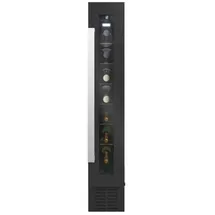 Candy CCVB 15/1, Integrierter Weinkühlschrank, 7 Flaschen, UV-Schutz, Anti-Vibration, LED-Innenbeleuchtung, 39 dBA, Schwarz, Schwarz - Schwarz