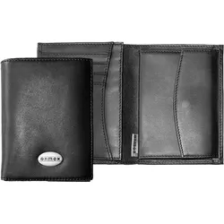 oxmox Leather RFID Kombibörse Schwarz