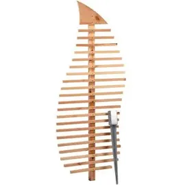 Dobar Fraxinus-Blatt Rankhilfe 76 x 186 cm Hellbraun