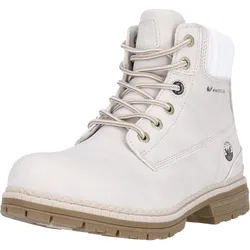 Stiefel WHISTLER "Lasti", Gr. 39, weiß (altweiß), Synthetik, klassisch, Schuhe, mit Schnürung und Allwetterprofil