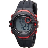 Lorus Herren Digital Quarz Uhr mit Silikon Armband R2323PX9