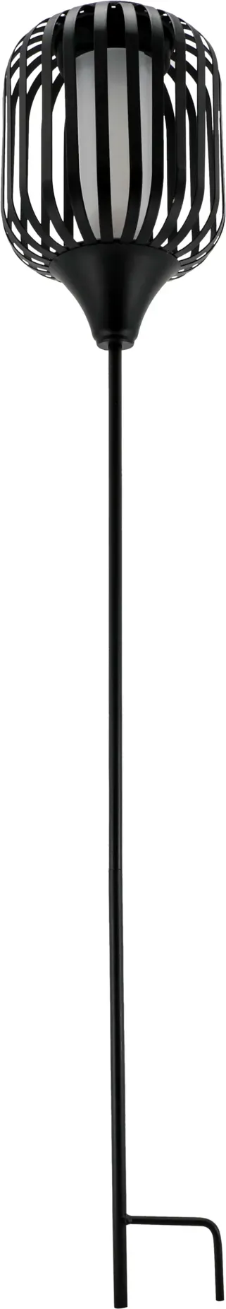 Solar Laterne Metall D13H79cm am Stab schwarz