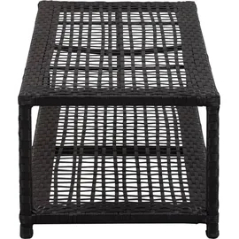 vidaXL Schuhbank 40 x 30 x 30 cm schwarz / schwarz