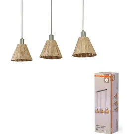Osram Decor Raffia 3-flg. 20 cm rund/braun/grün