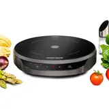 Rommelsbacher Einzelkochplatte CTA 1800/IN, Camping, Induktion, runde Bauform, kompakt & platzsparend, 9 Leistungsstufen, POWER Switch - bedarfsgerechte Strom-/Leistungsbegrenzung