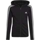 Adidas Essentials 3-Streifen Full-Zip Kapuzenjacke Black / White 128